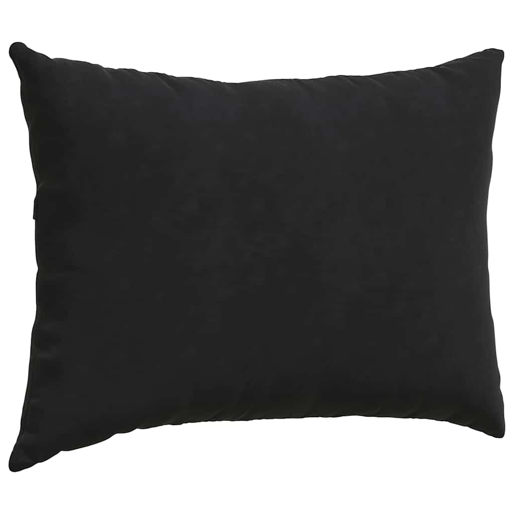 Sofa Cushions 2 pcs Black 70 x 50 cm Corduroy