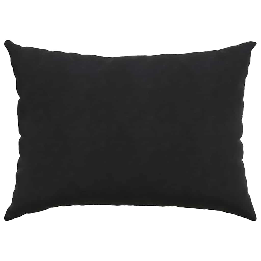 Sofa Cushions 2 pcs Black 70 x 50 cm Corduroy