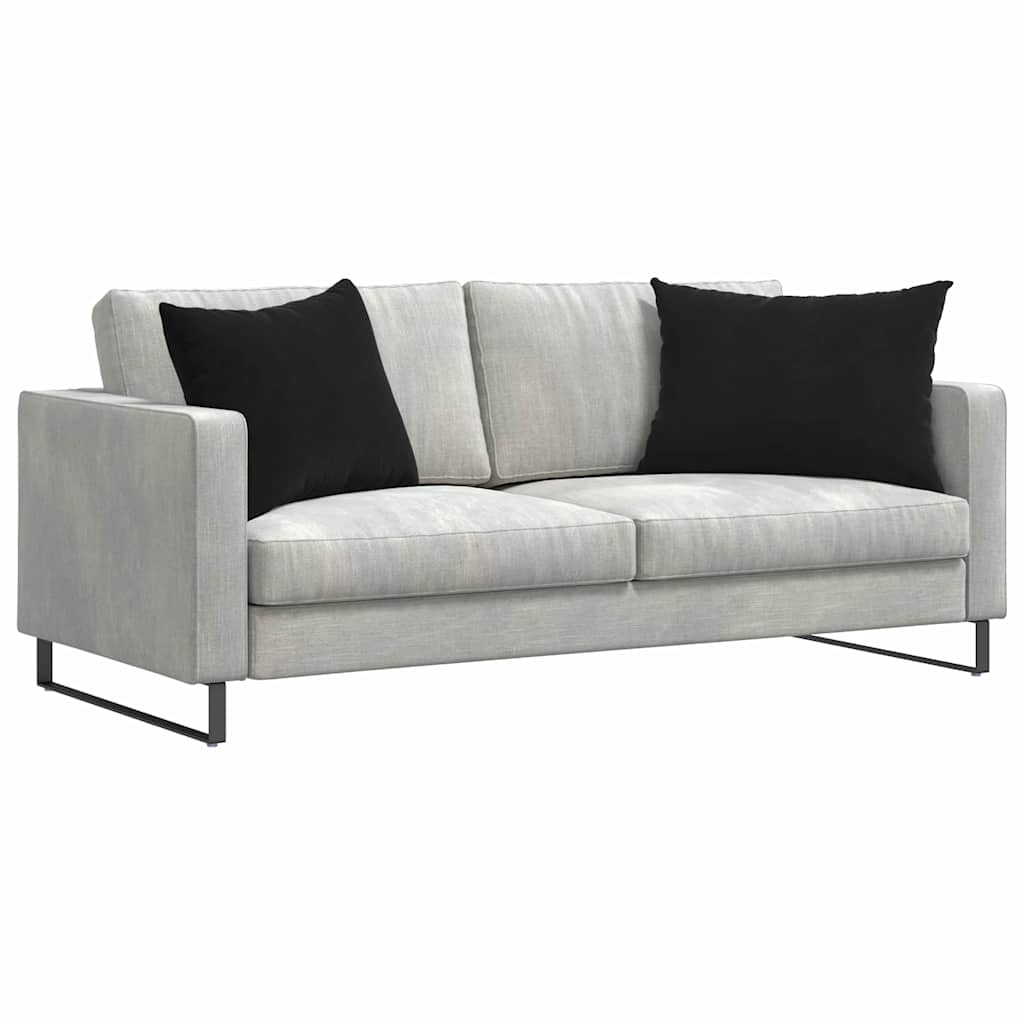 Sofa Cushions 2 pcs Black 70 x 50 cm Corduroy