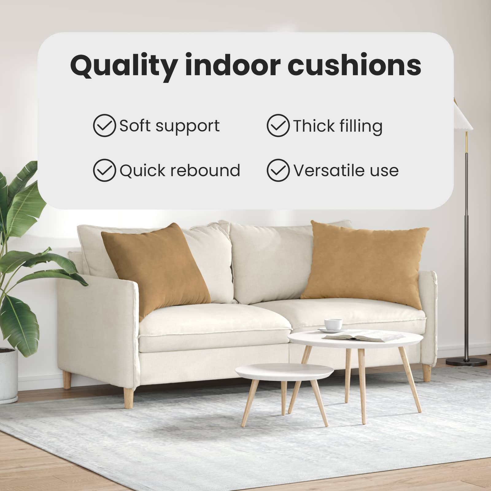 Sofa Pagalvės 2 pcs Ruda 70 x 50 cm Kordūrinis audinys