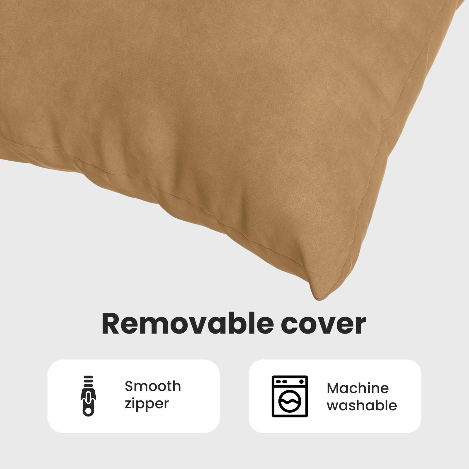 Sofa Pagalvės 2 pcs Ruda 70 x 50 cm Kordūrinis audinys