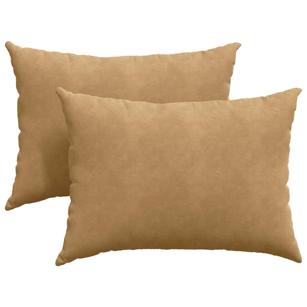 Sofa Pagalvės 2 pcs Ruda 70 x 50 cm Kordūrinis audinys