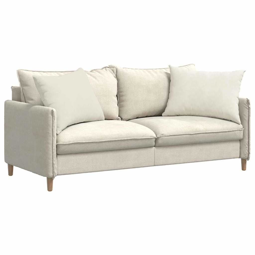 Sofa Pagalvės 2 pcs Kreminė 70 x 50 cm Kordūrinis audinys