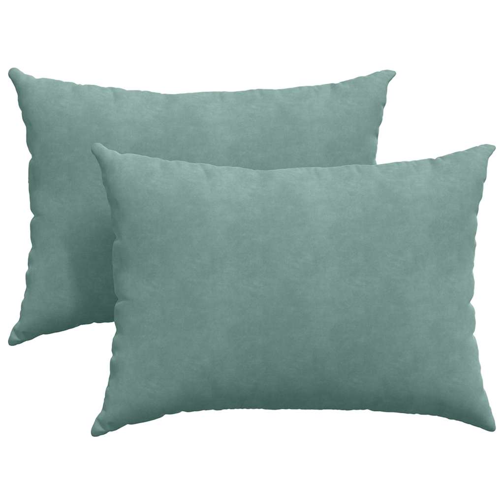 Sofa Pagalvės 2 pcs Jūrinė žalia 70 x 50 cm Kordūrinis audinys