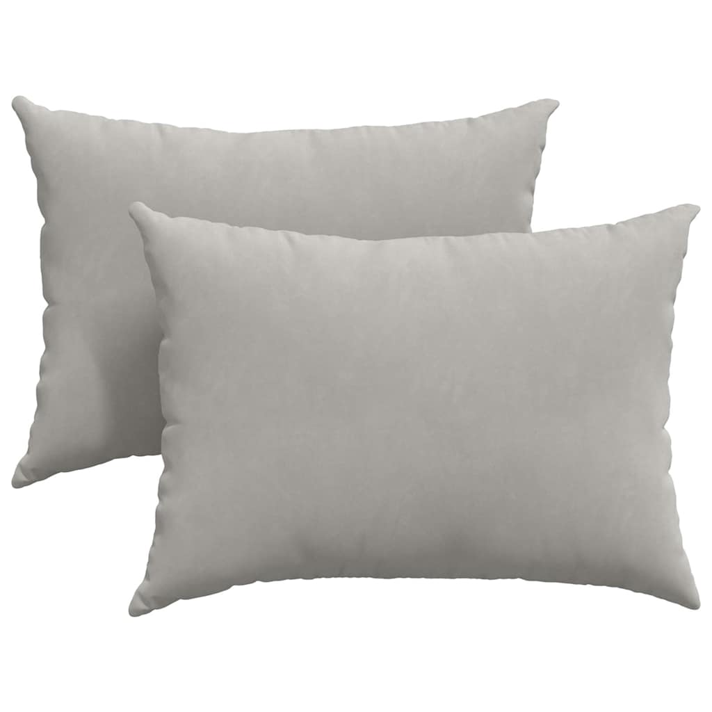 Sofa Pagalvės 2 pcs Šviesiai pilka 70 x 50 cm audinys