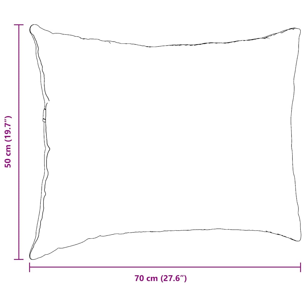 Sofa Pagalvės 2 pcs Tamsiai pilka 70 x 50 cm audinys