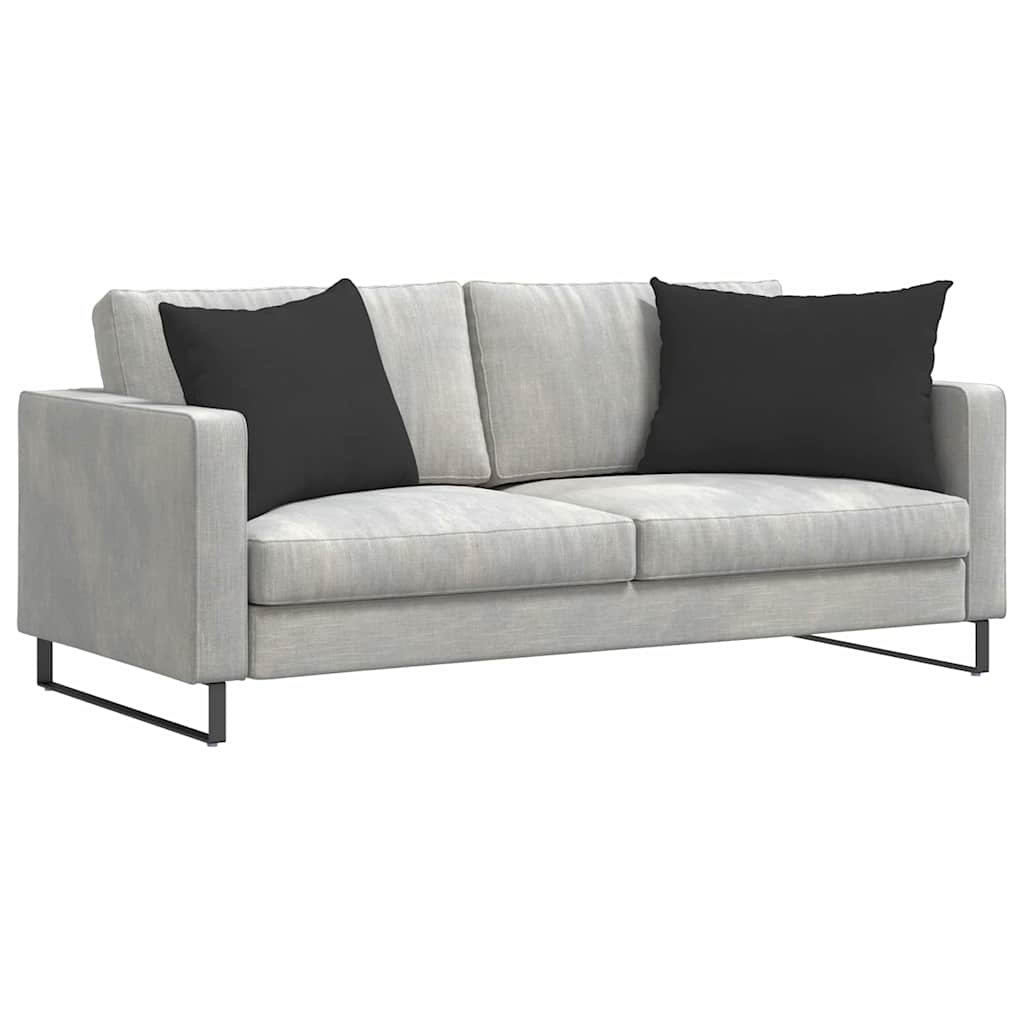 Sofa Pagalvės 2 pcs Juoda 70 x 50 cm audinys