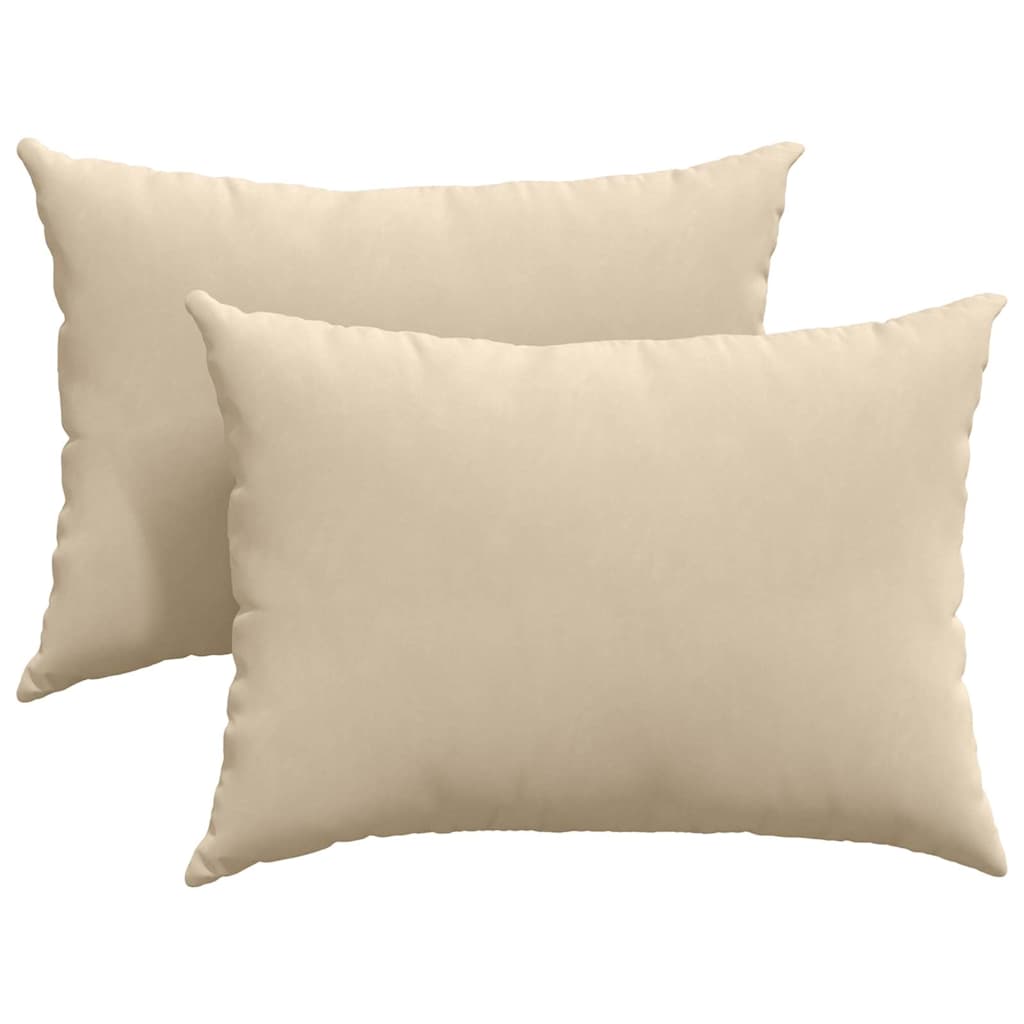 Sofa Pagalvės 2 pcs Kreminė 70 x 50 cm audinys