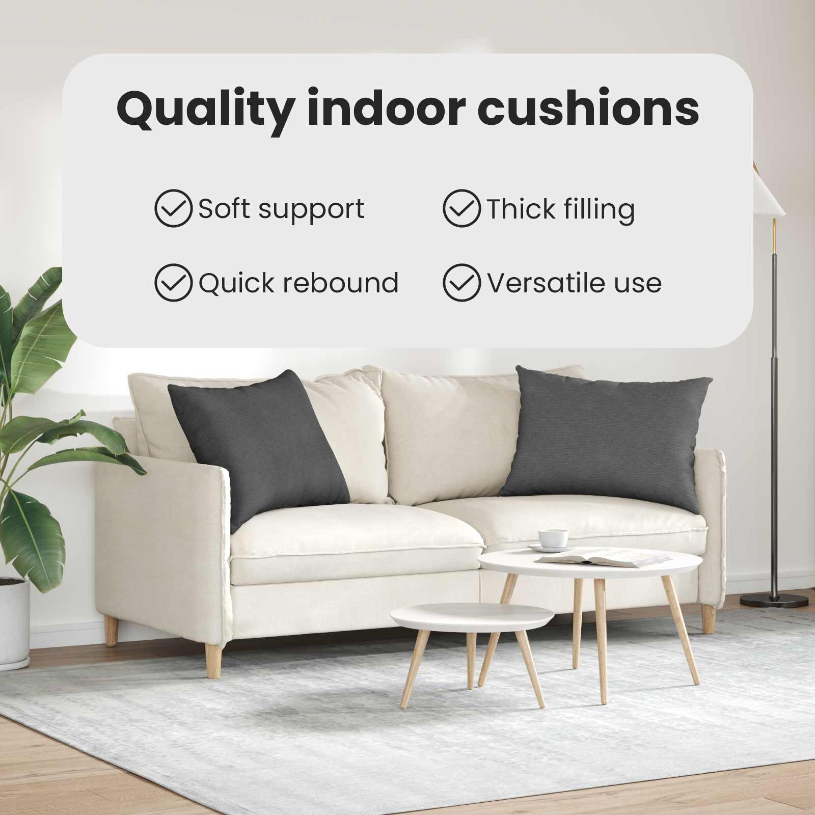 Sofa Pagalvės 2 pcs Tamsiai pilka 70 x 50 cm Kordūrinis audinys