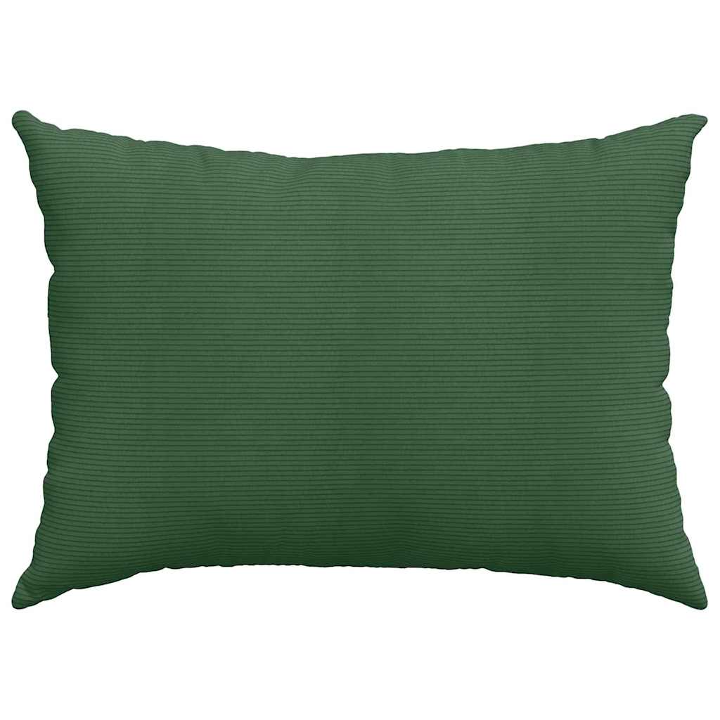 Sofa Pagalvės 2 pcs Tamsiai žalia 70 x 50 cm Kordūrinis audinys