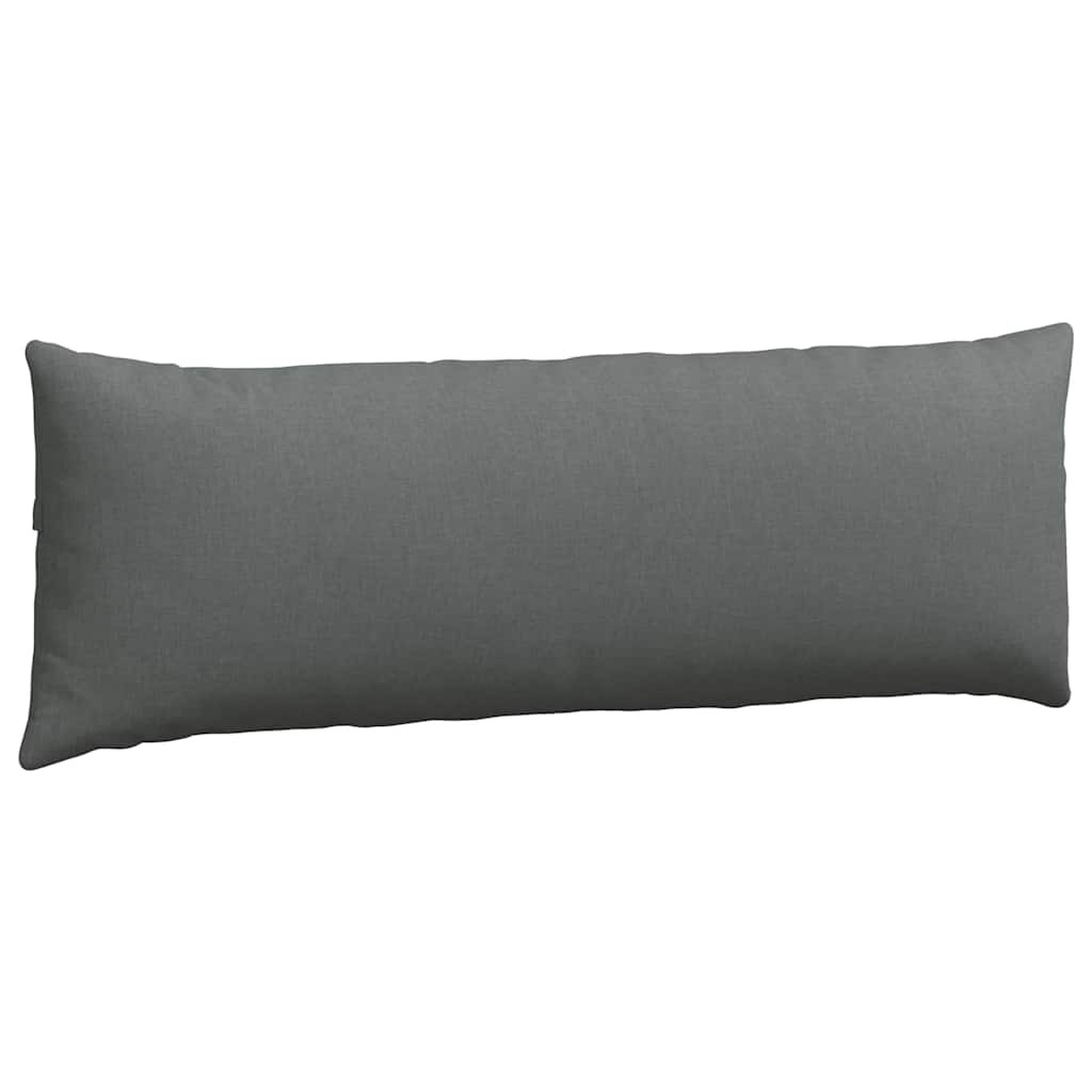 Sofa Pagalvės 2 pcs Tamsiai pilka 120 x 40 cm audinys