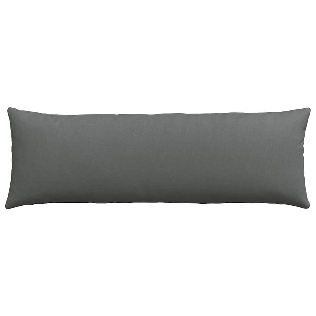 Sofa Pagalvės 2 pcs Tamsiai pilka 120 x 40 cm audinys
