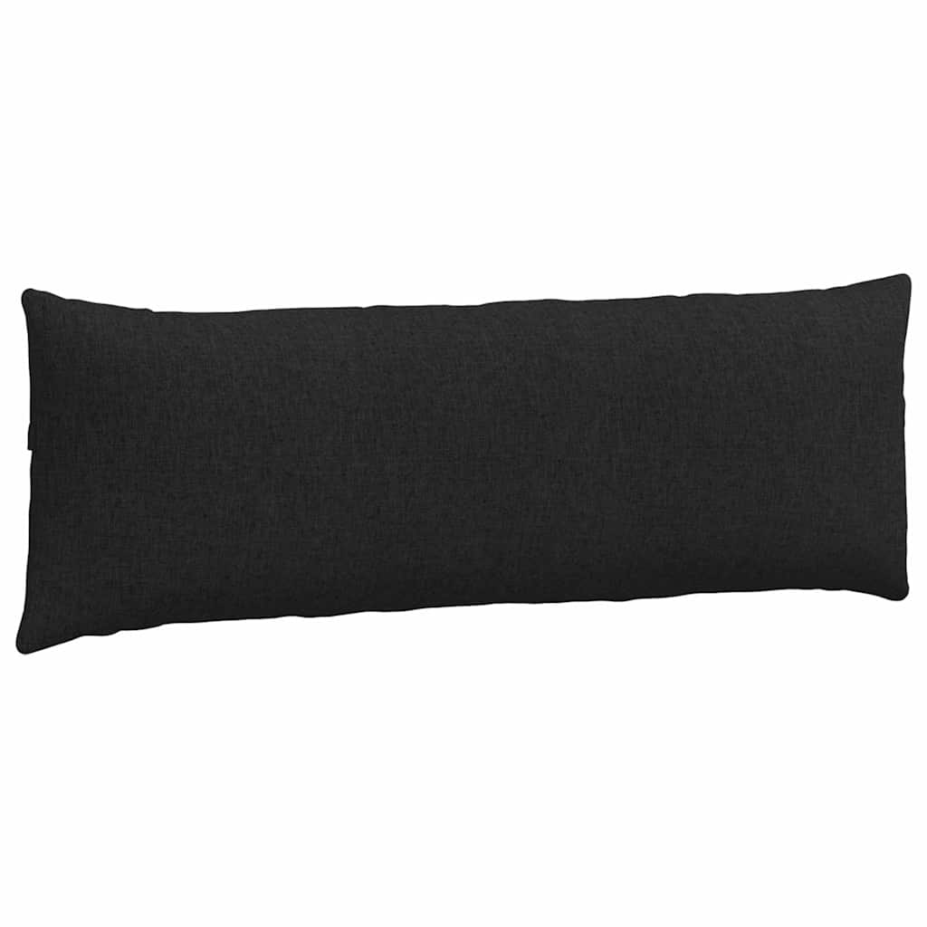 Sofa Pagalvės 2 pcs Juoda 120 x 40 cm audinys