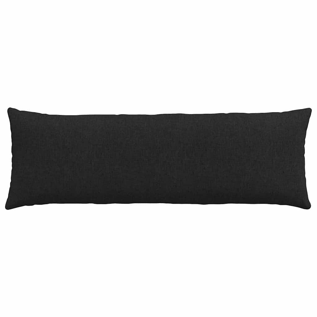 Sofa Pagalvės 2 pcs Juoda 120 x 40 cm audinys