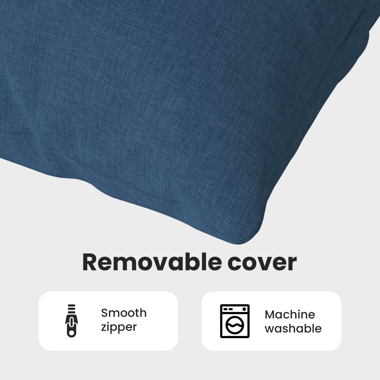 Sofa Pillows 2 pcs Blue 120 x 40 cm fabric