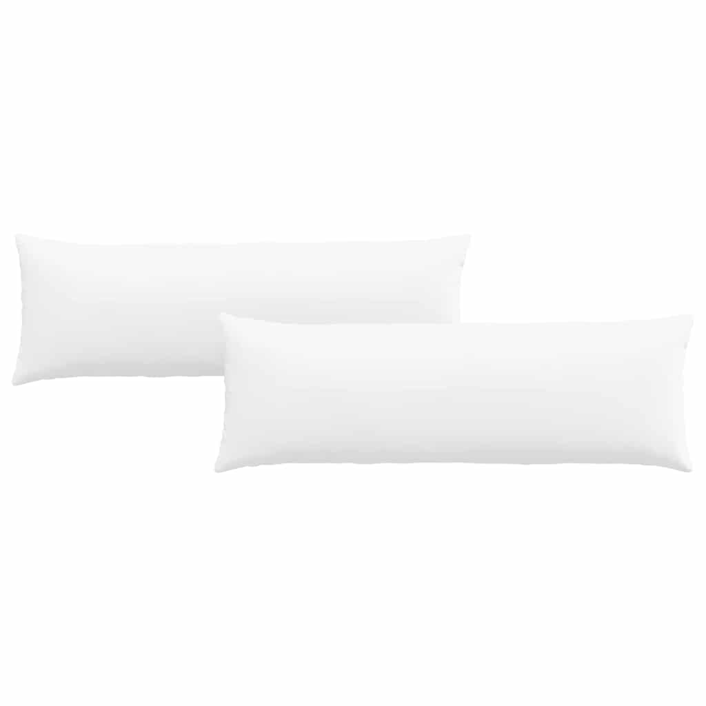 Sofa Pagalvės 2 pcs Balta 120 x 40 cm audinys