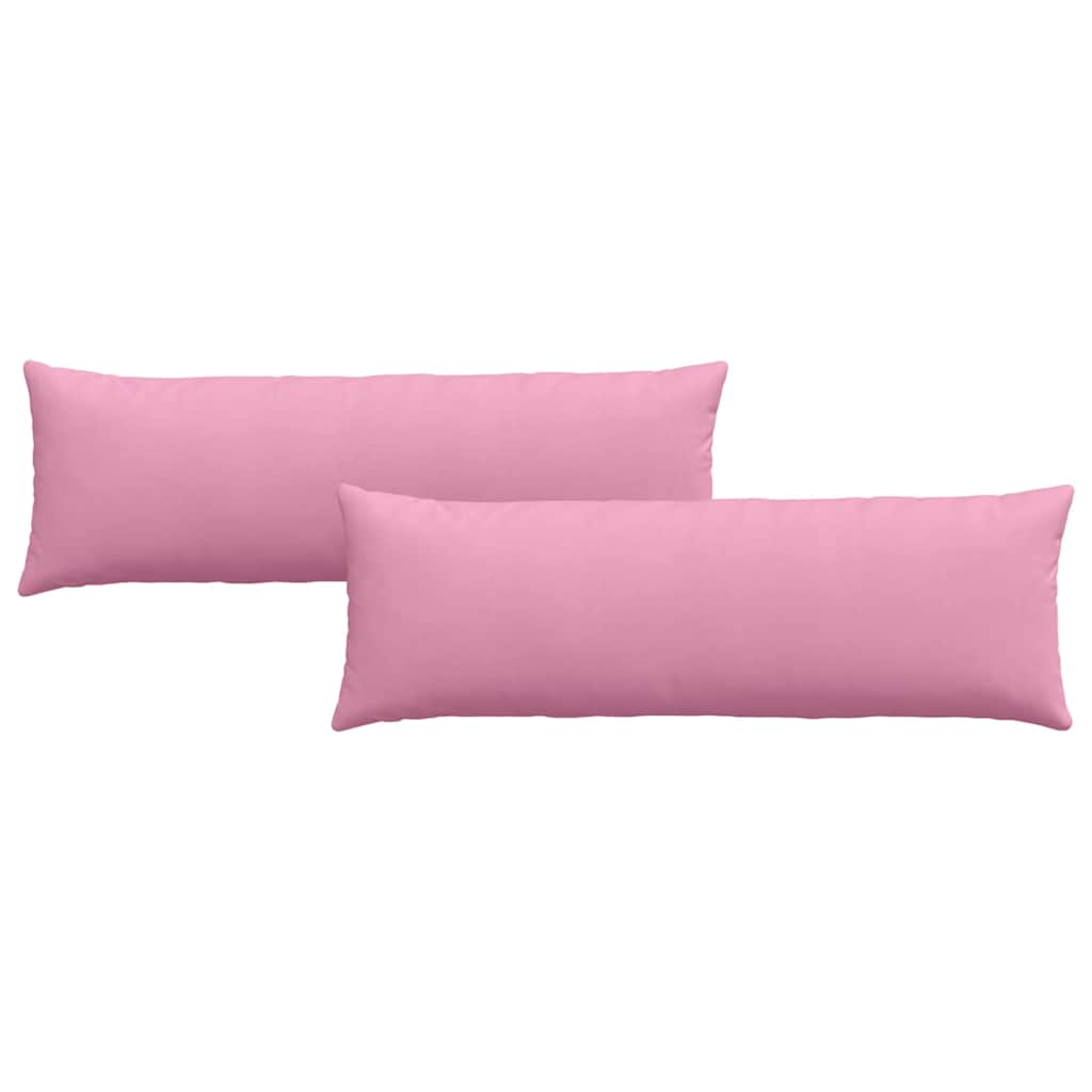 Sofa Pagalvės 2 pcs Rožinė 120 x 40 cm audinys