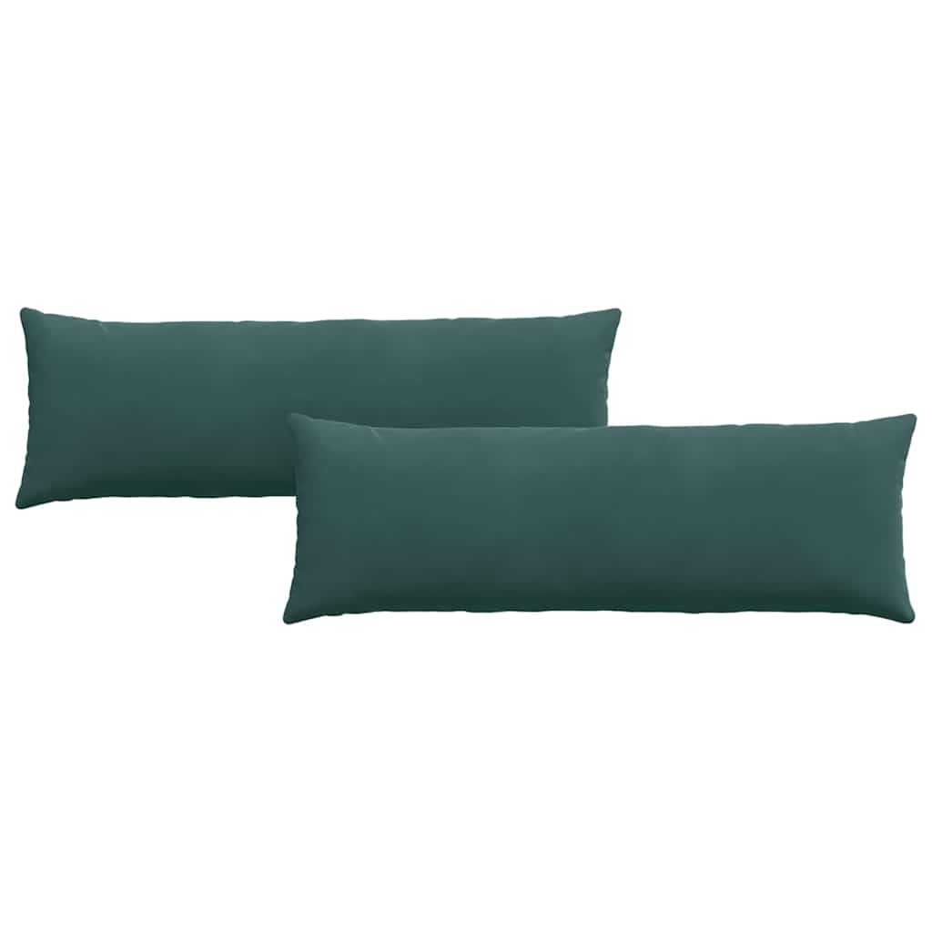 Sofa Pagalvės 2 pcs Tamsiai žalia 120 x 40 cm