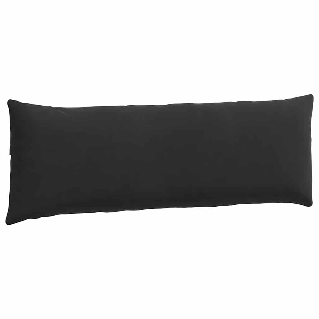 Sofa Cushions 2 pcs Black 120 x 40 cm Corduroy Fabric