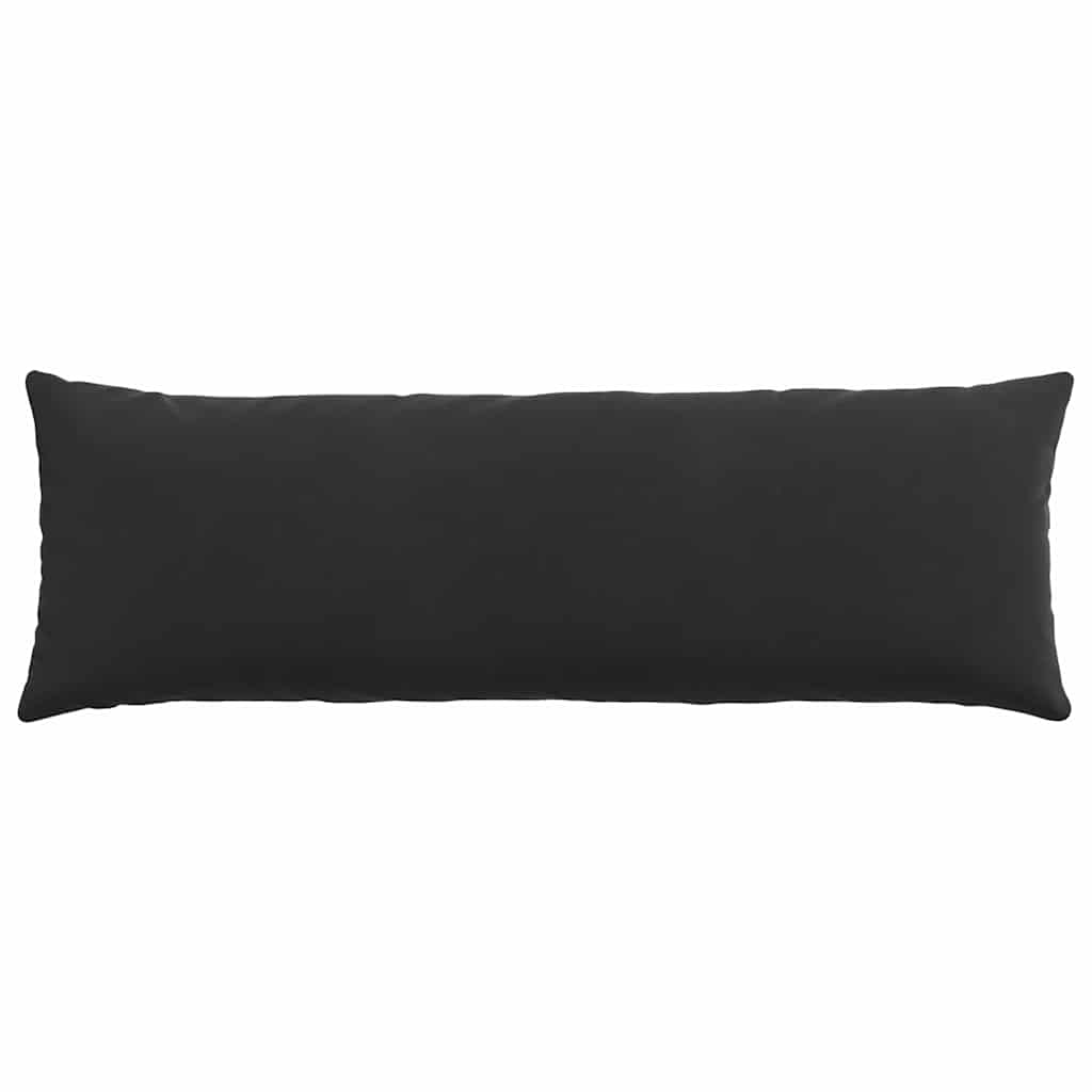 Sofa Cushions 2 pcs Black 120 x 40 cm Corduroy Fabric