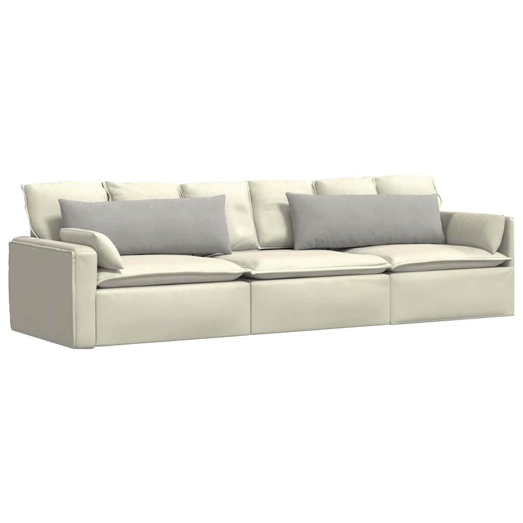 Sofa Pagalvės 2 pcs Šviesiai pilka 120 x 40 cm audinys