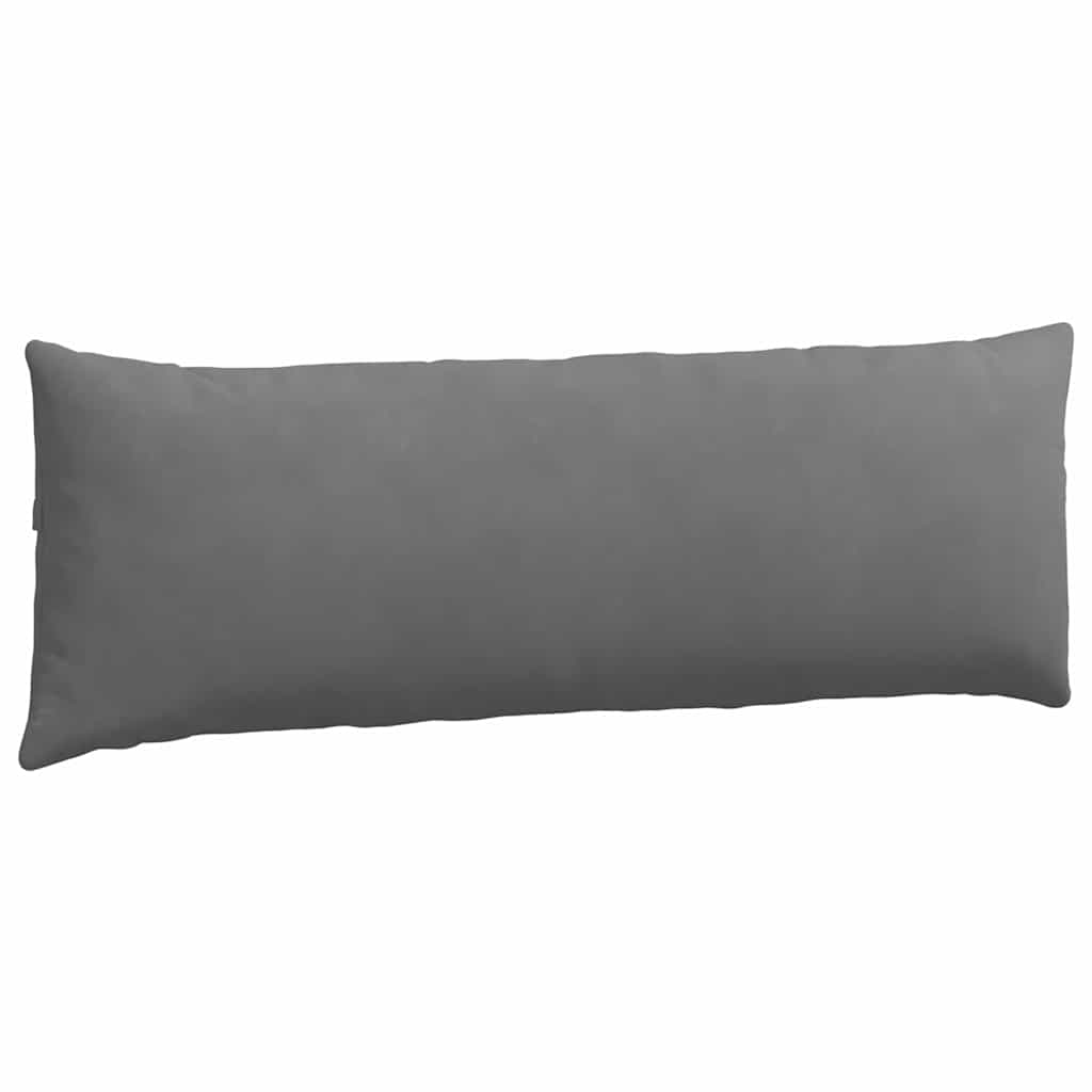 Dīvāna spilveni 2 gab. tumši pelēki 120 x 40 cm audums