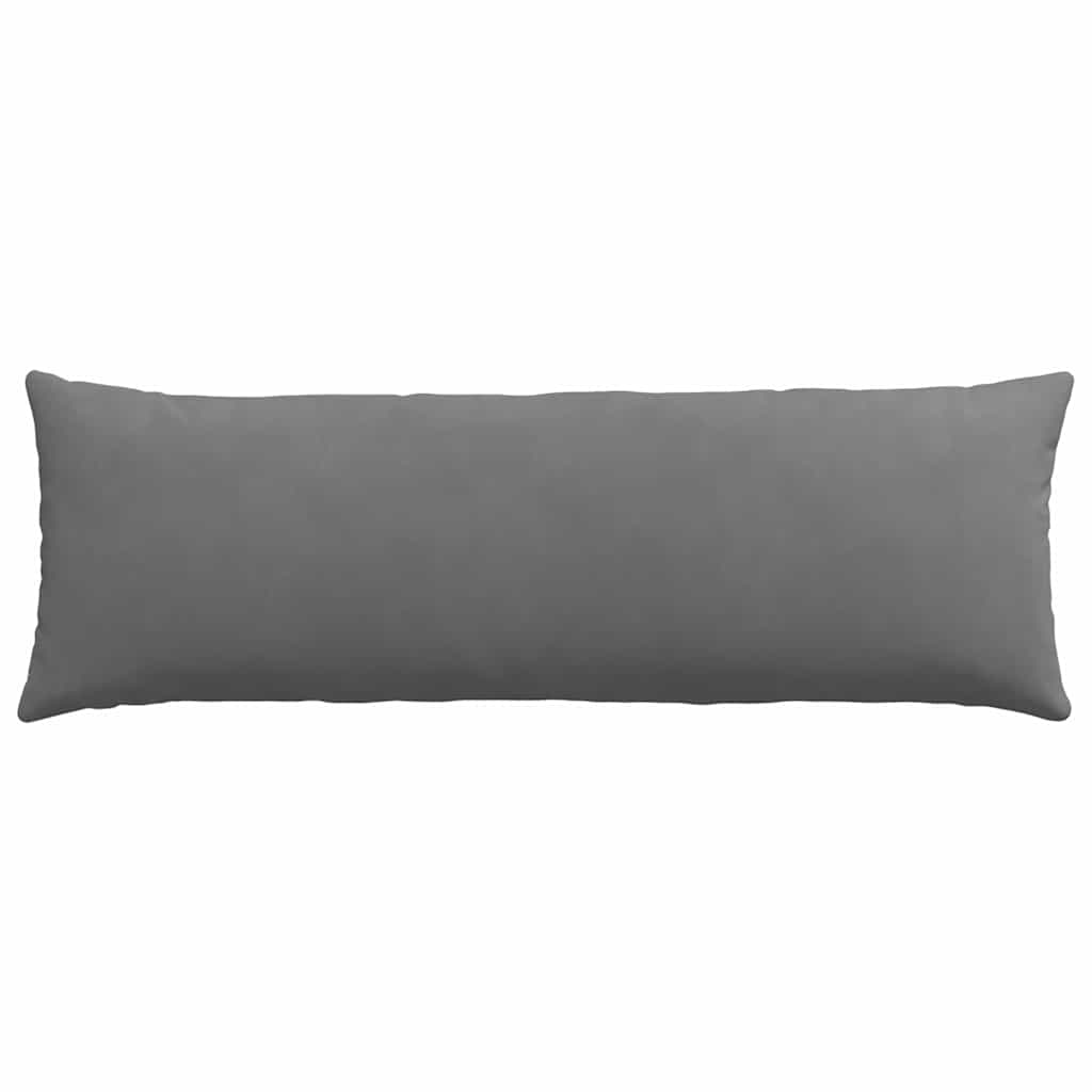 Dīvāna spilveni 2 gab. tumši pelēki 120 x 40 cm audums