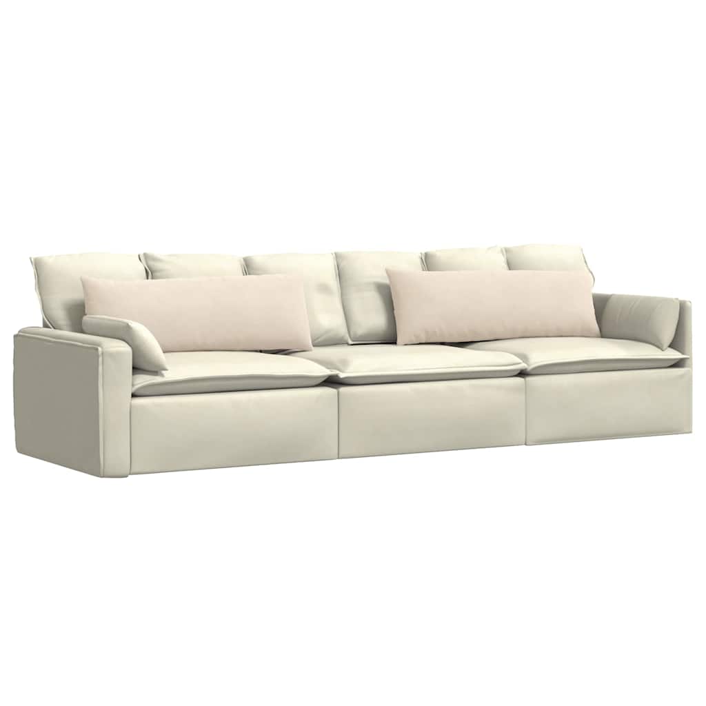 Sofa Pagalvės 2 pcs Smėlio 120 x 40 cm audinys