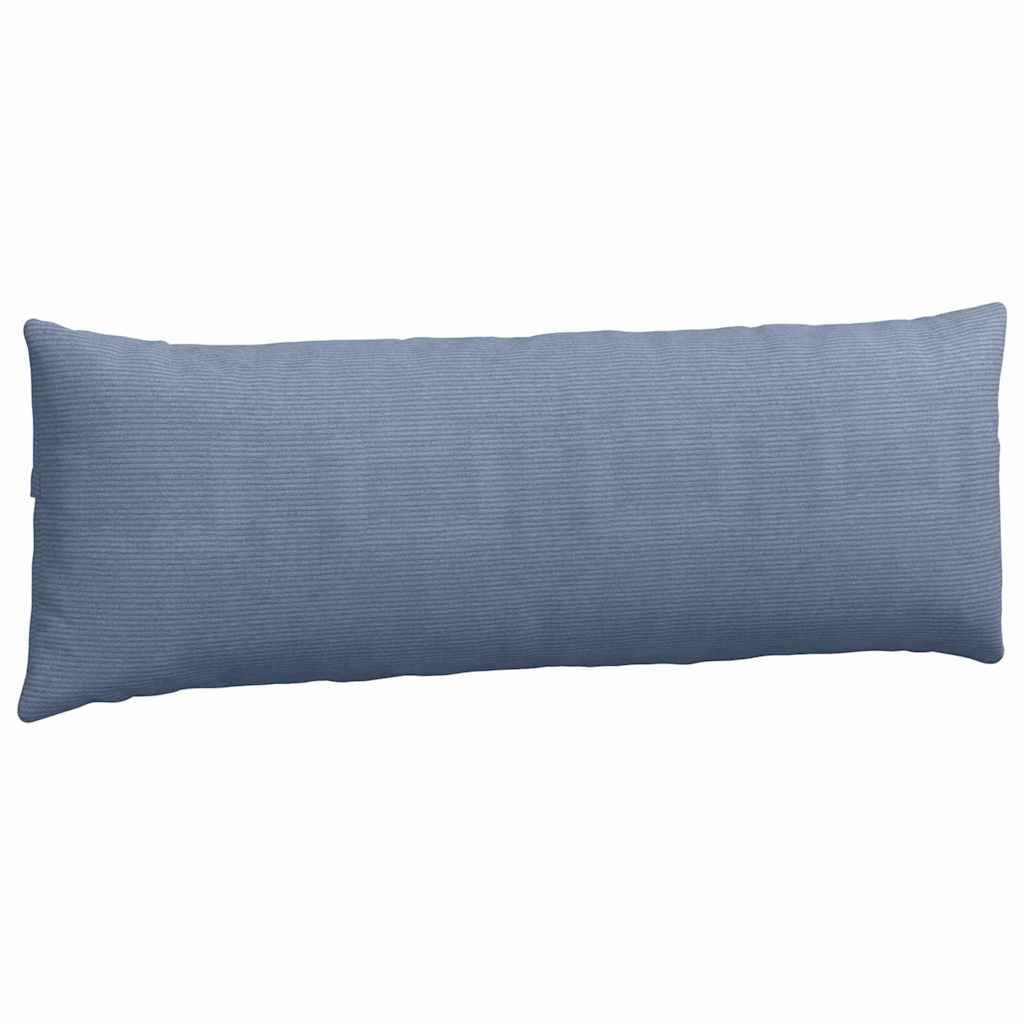 Sofa Pagalvės 2 pcs Mėlyna 120 x 40 cm Kordūrinis audinys