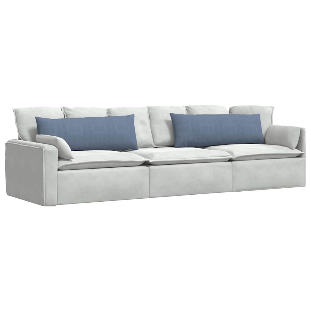 Sofa Pagalvės 2 pcs Mėlyna 120 x 40 cm Kordūrinis audinys