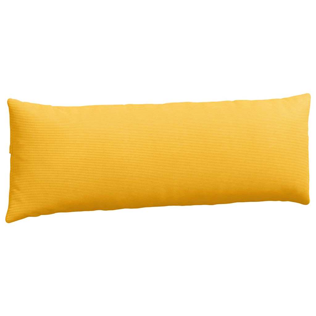 Sofa Pagalvės 2 pcs Šviesi geltona 120 x 40 cm