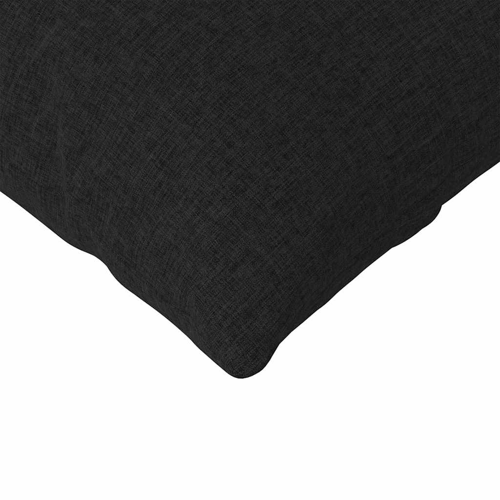 Sofa Pagalvės 2 pcs Juoda 145 x 40 cm audinys