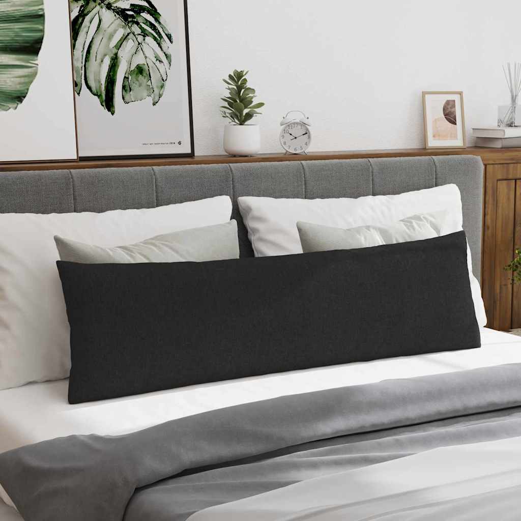 Sofa Pagalvės 2 pcs Juoda 145 x 40 cm audinys