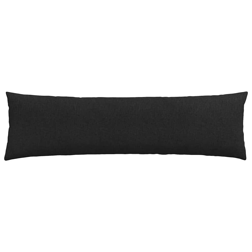 Sofa Pagalvės 2 pcs Juoda 145 x 40 cm audinys