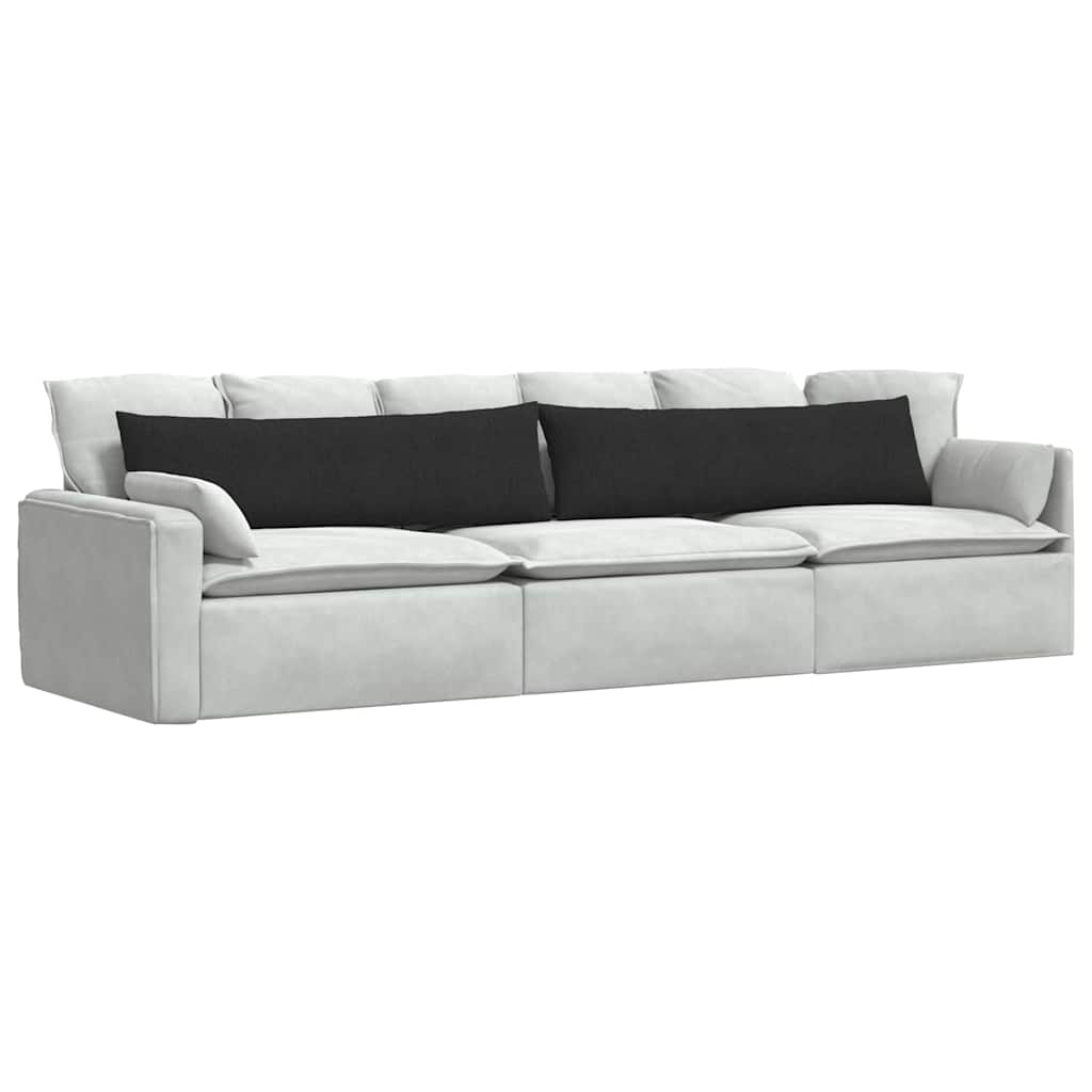 Sofa Pagalvės 2 pcs Juoda 145 x 40 cm audinys
