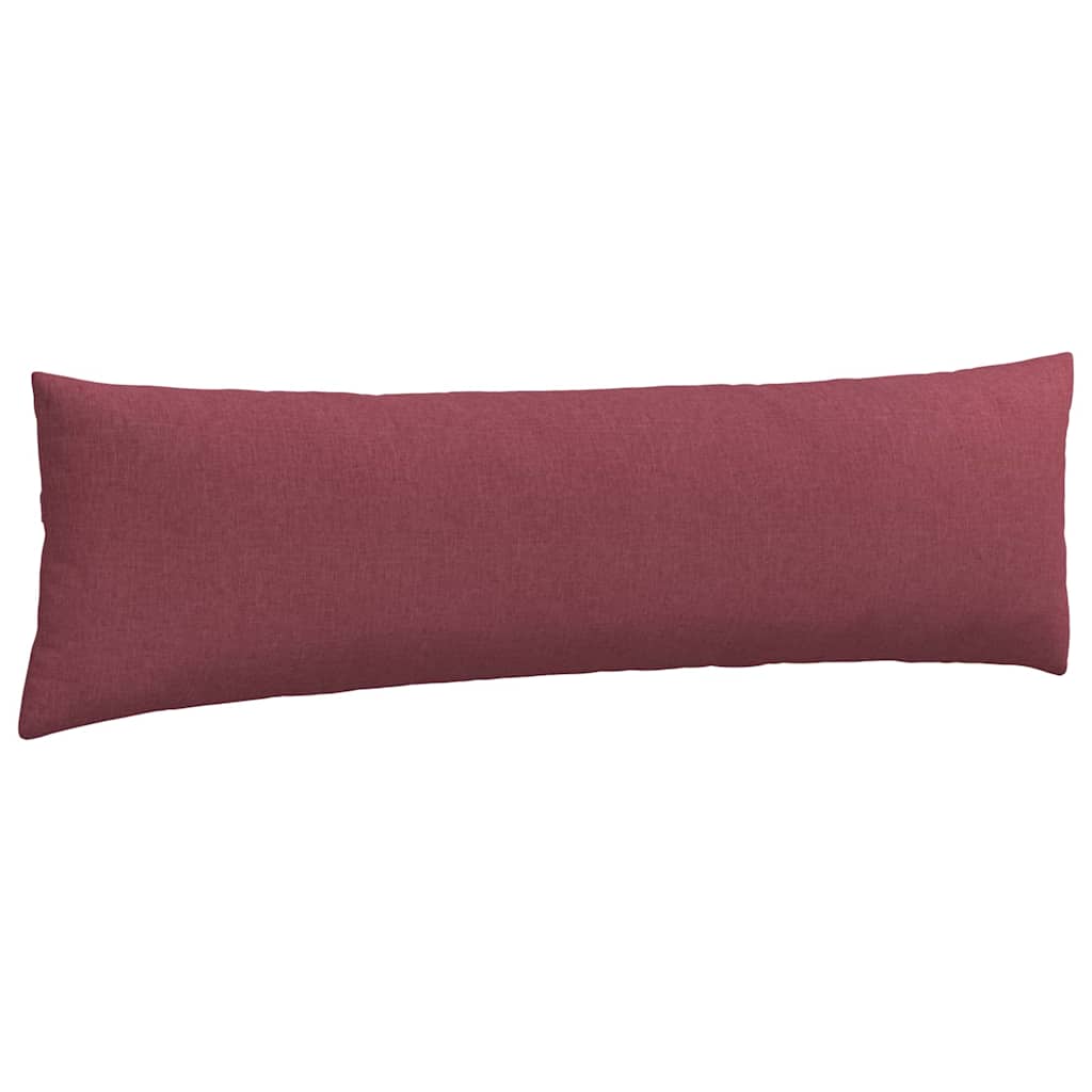 Sofa Pagalvės 2 pcs Vyno raudona 145 x 40 cm audinys