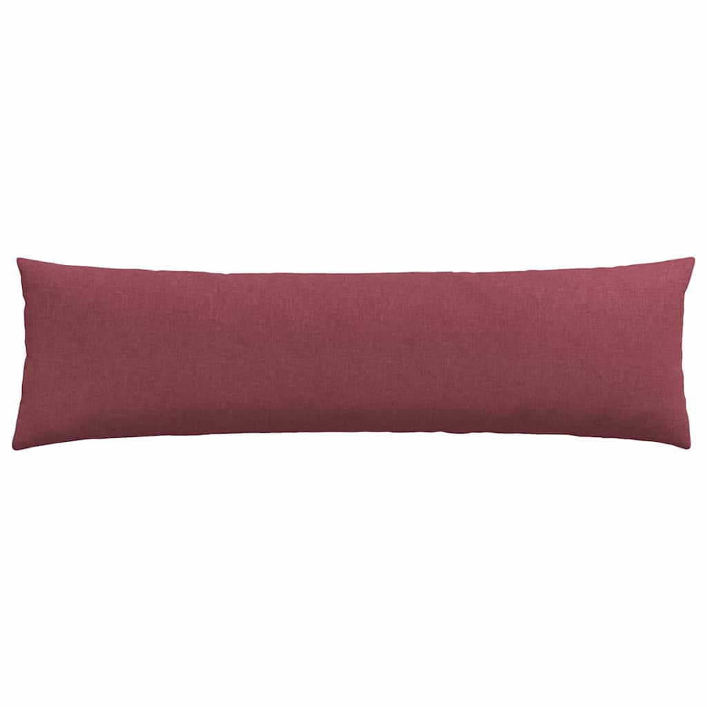 Sofa Pagalvės 2 pcs Vyno raudona 145 x 40 cm audinys