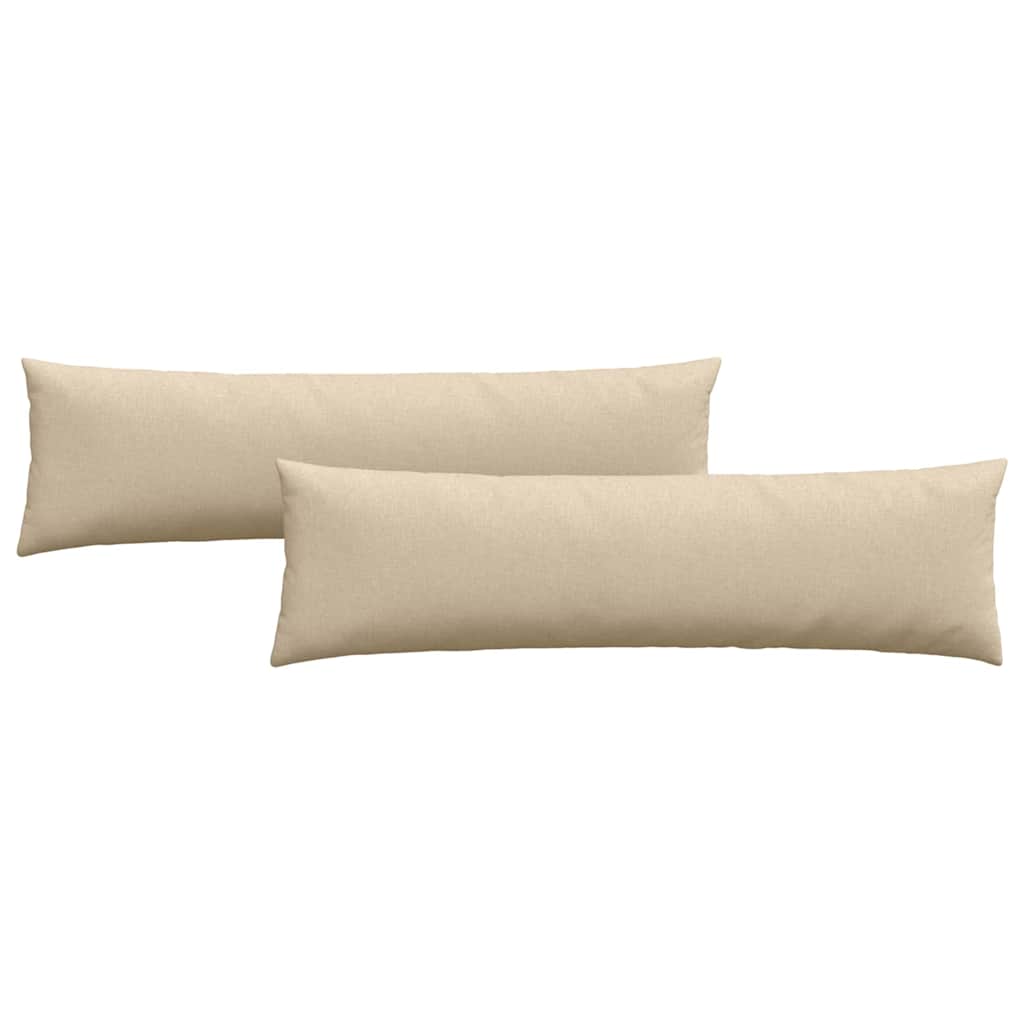 Sofa Pagalvės 2 pcs Kreminė 145 x 40 cm audinys