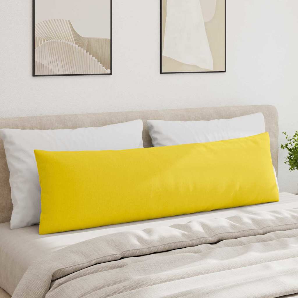 Dīvāna spilveni 2 gab. Gaiši dzelteni 145 x 40 cm audums