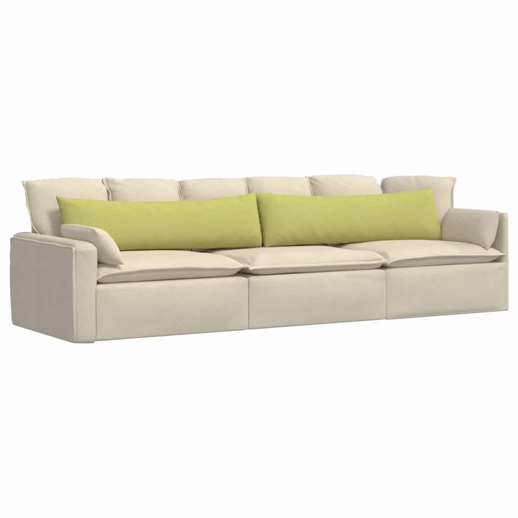 Sofa Pagalvės 2 pcs Šviesiai žalia 145 x 40 cm audinys