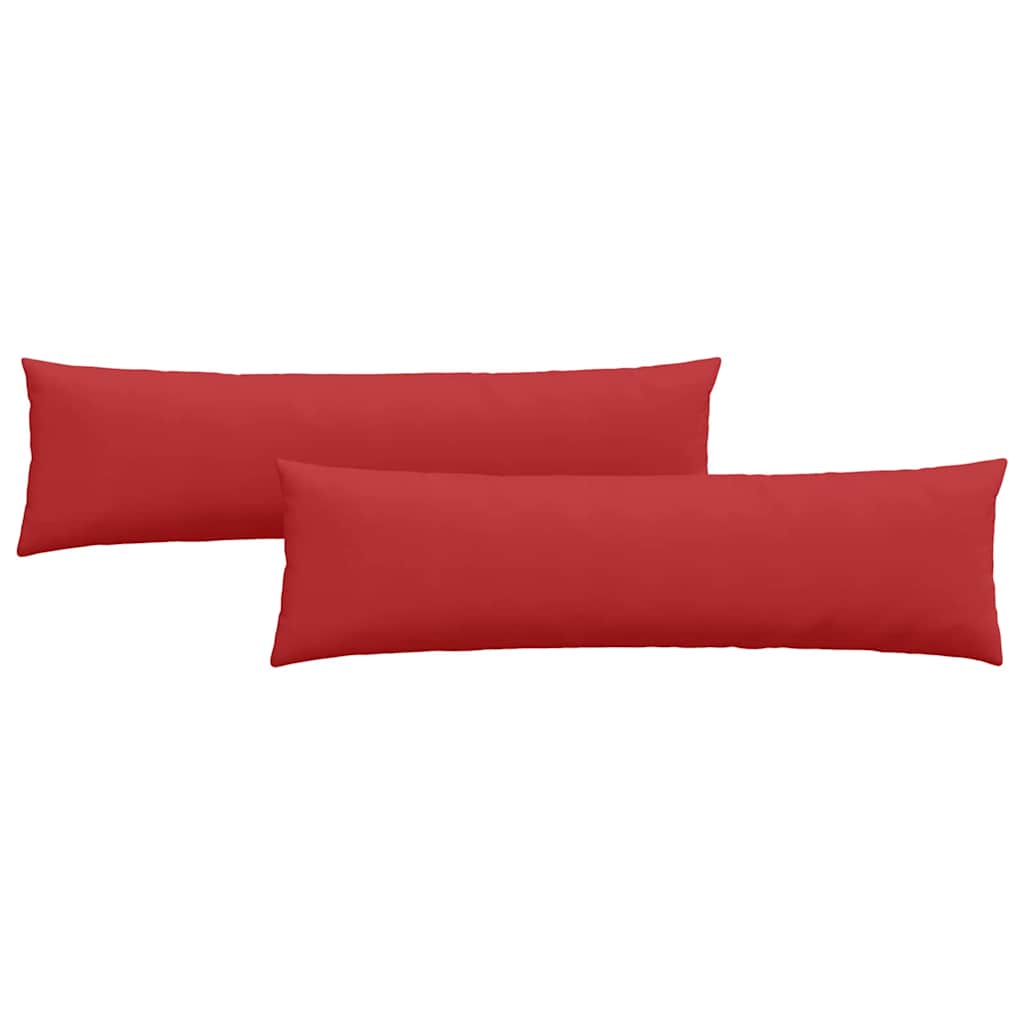 Sofa Pagalvės 2 pcs Raudona 145 x 40 cm audinys