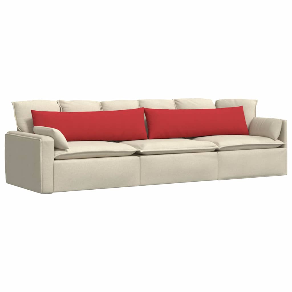 Sofa Pagalvės 2 pcs Raudona 145 x 40 cm audinys
