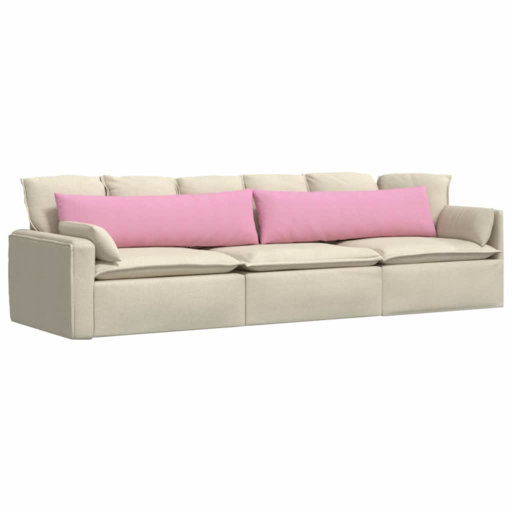 Sofa Pagalvės 2 pcs Rožinė 145 x 40 cm audinys