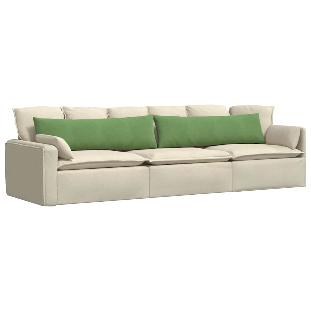 Sofa Pagalvės 2 pcs Šviesiai žalia 145 x 40 cm