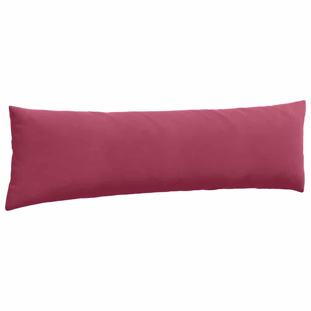 Sofa Pagalvės 2 pcs Vyno raudona 145 x 40 cm Kordūrinis audinys
