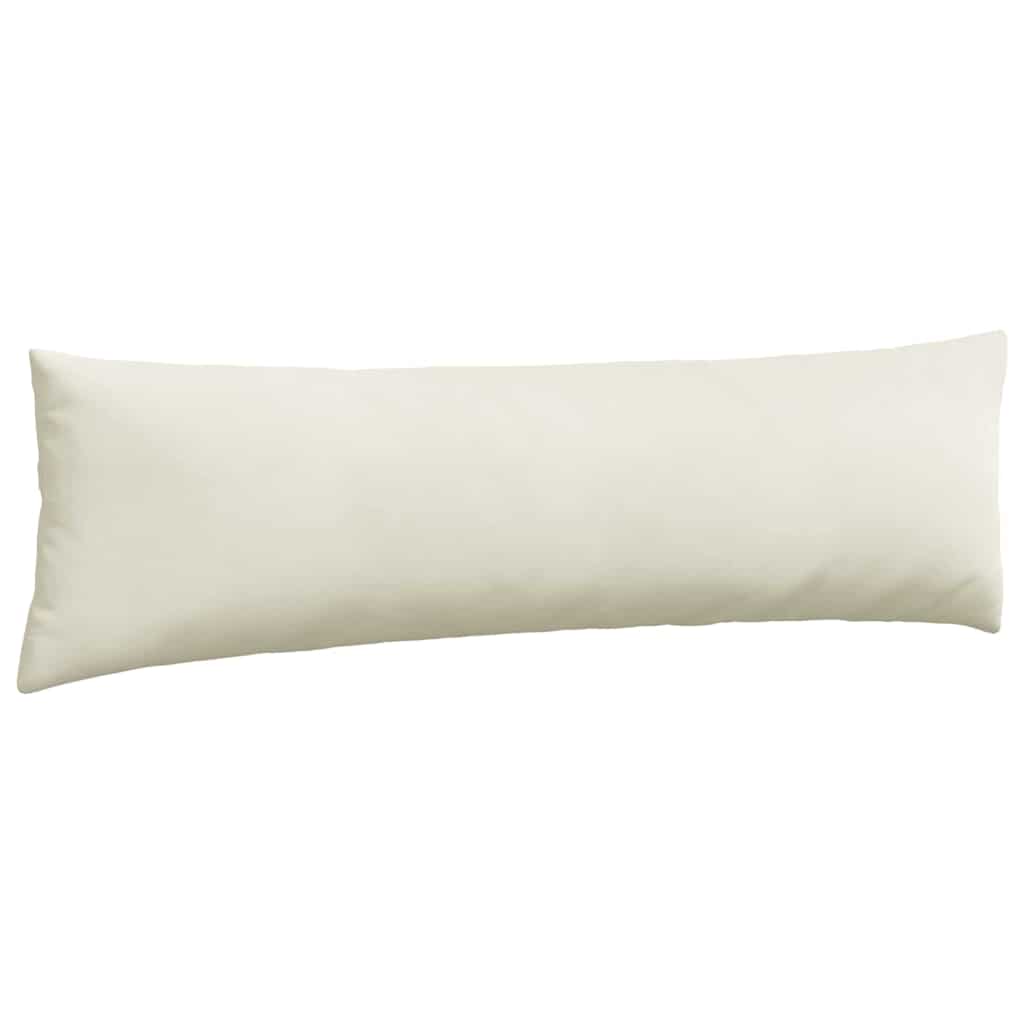 Sofa Pagalvės 2 pcs Kreminė 145 x 40 cm Kordūrinis audinys