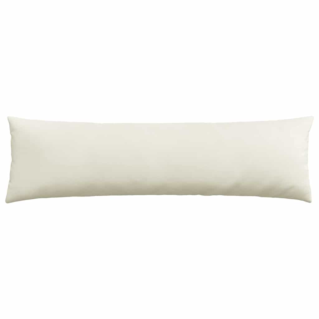 Sofa Pagalvės 2 pcs Kreminė 145 x 40 cm Kordūrinis audinys