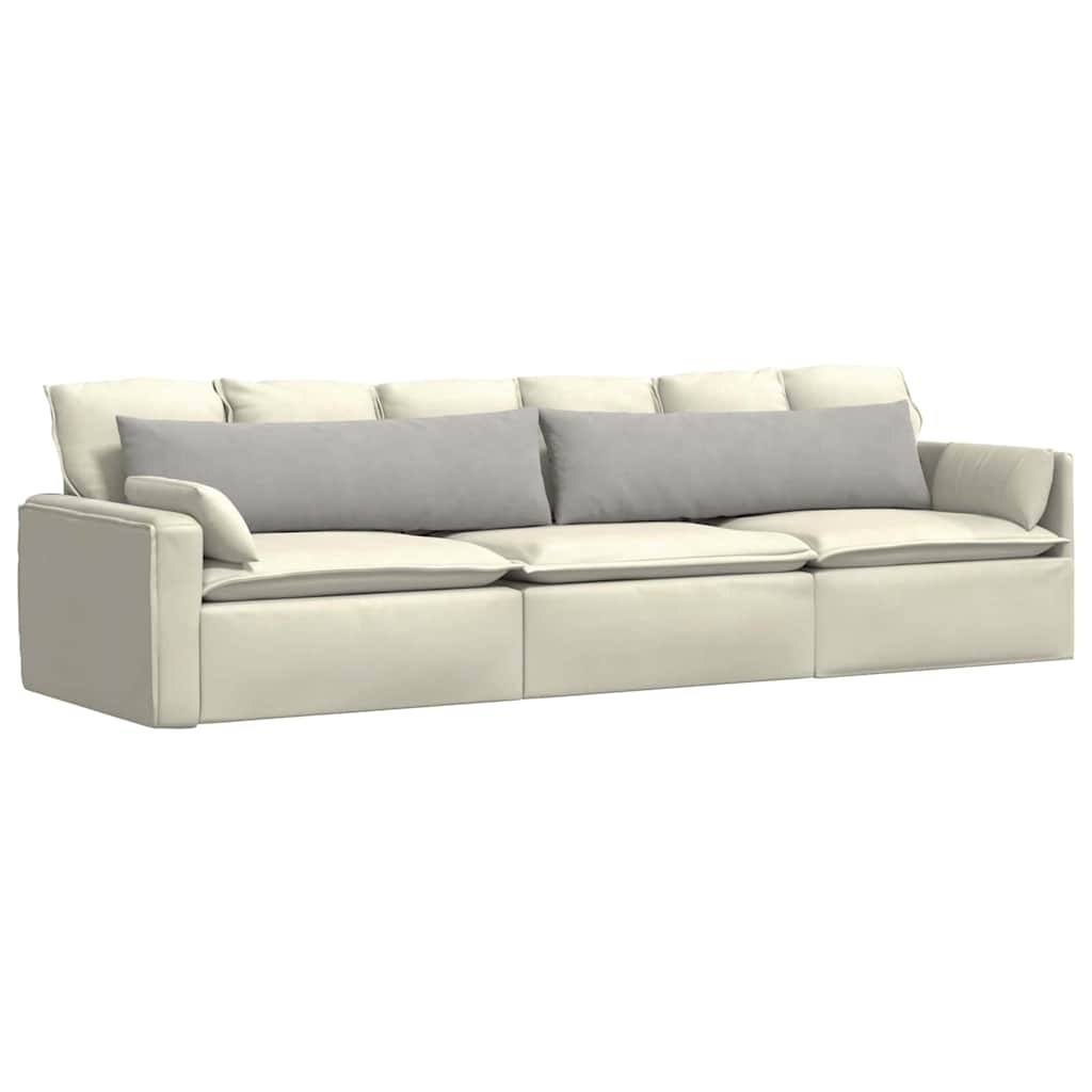 Sofa Pagalvės 2 pcs Šviesiai pilka 145 x 40 cm audinys