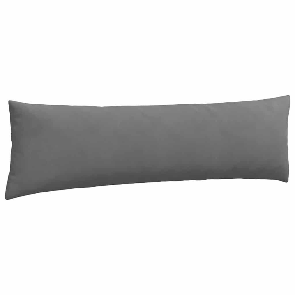 Sofa Pagalvės 2 pcs Tamsiai pilka 145 x 40 cm audinys
