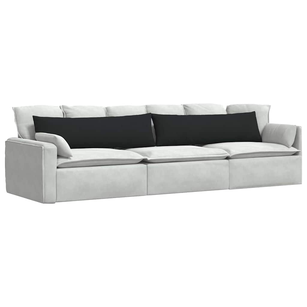 Sofa Pagalvės 2 pcs Juoda 145 x 40 cm audinys